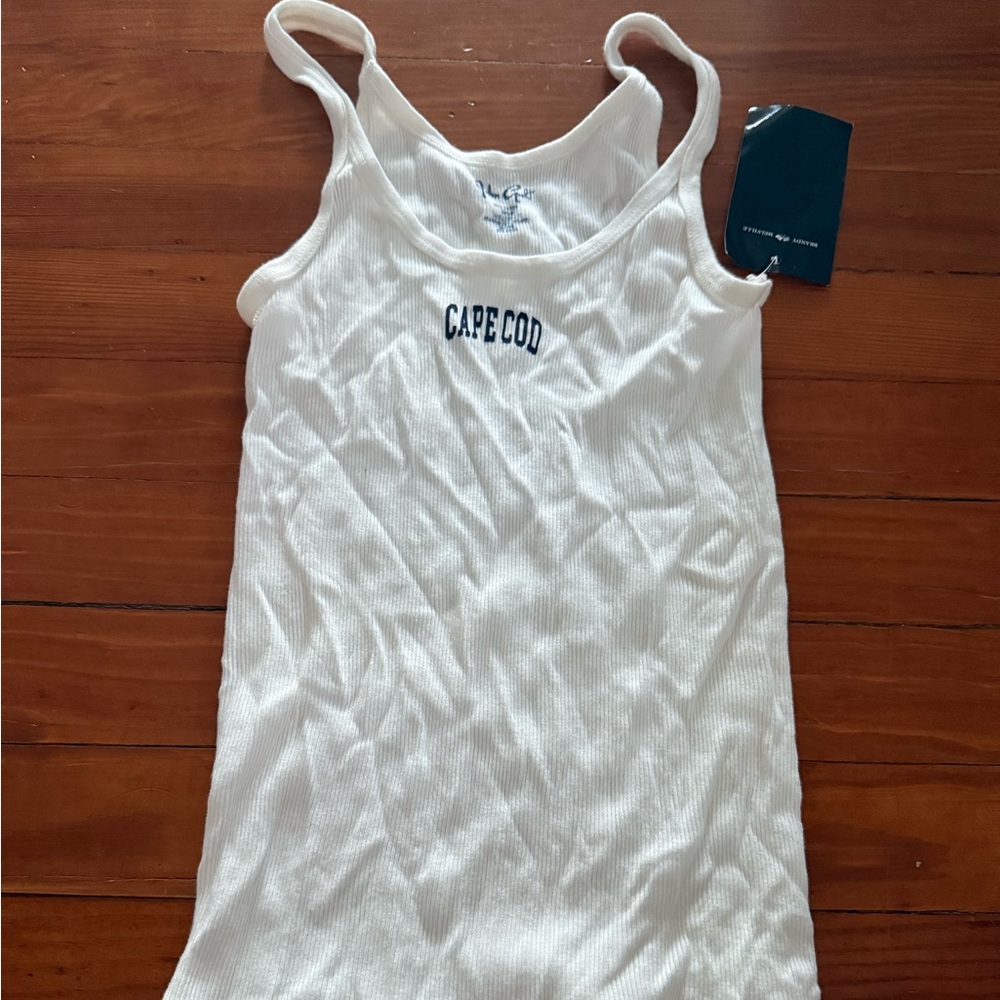 Brandy Melville White Cape Cod Tank Top